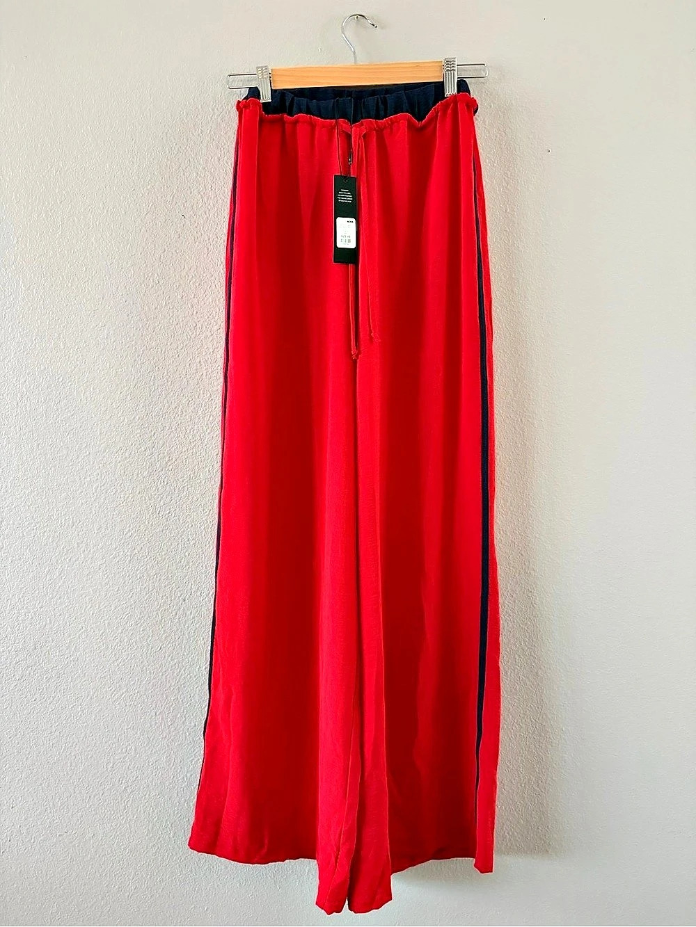 Red Wide-Leg Pants NWT
